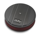 Holley Vintage Series Air Cleaner Assemblies 120-153 Cleaners, Series, Round, 14 in. Diameter, Black Wrinkle, Cotton Gauze Filter, Each thumbnail 3