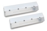 Holley Track Series Valve Covers 241-285 Covers, Series, Centerbolt, Tall, Chevrolet Logo, Fabricated Aluminum, Silver Gloss, Baffled, Chevy, 5.0L, 5.7L, Pair thumbnail 6