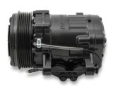 Holley Sanden Air Conditioning Compressors 199-104 Compressors, SD-7 Type, Aluminum, Black, Clutch, 6-Groove, Serpentine Pulley, Each thumbnail 2