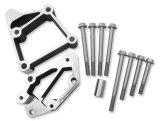 Holley LS Engine Accessory Drive Kits 21-3BK Bracket Spacer Kits, Aluminum, Black Finish, Long Alignment, Chevy, Small Block LS, Each thumbnail 2