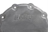Holley Cast Aluminum Timing Covers 21-150 Covers, 1-Piece, Aluminum, Logo, Natural, Chevrolet, Small Block, Without Crank Sensor, Each thumbnail 1