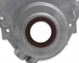Holley Cast Aluminum Timing Covers 21-150 Covers, 1-Piece, Aluminum, Logo, Natural, Chevrolet, Small Block, Without Crank Sensor, Each thumbnail 3