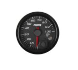 Holley Analog Standalone Gauges 26-601 Gauge, Standalone, Oil Pressure, 0-100 psi, 2 1/16 in. Diameter, Analog, Full Sweep, Illuminated, with Electrical Sending Unit, Black Face, Kit thumbnail 1