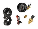 Holley Analog Standalone Gauges 26-601 Gauge, Standalone, Oil Pressure, 0-100 psi, 2 1/16 in. Diameter, Analog, Full Sweep, Illuminated, with Electrical Sending Unit, Black Face, Kit thumbnail 3