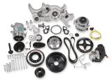 Holley Mid-Mount Complete Accessory Systems 20-200 Drive Systems, LT Mid-Mount, Serpentine, Alternator, Power Steering, AC, Water Pump, Pulleys, 6-groove, Natural, Chevy, 5.3L, 6.2L, Kit thumbnail 1