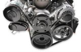 Holley Mid-Mount Complete Accessory Systems 20-200 Drive Systems, LT Mid-Mount, Serpentine, Alternator, Power Steering, AC, Water Pump, Pulleys, 6-groove, Natural, Chevy, 5.3L, 6.2L, Kit thumbnail 2