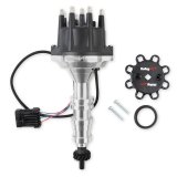 Holley EFI Dual-Sync Distributors 565-205 Distributors, EFI, Dual-Sync, Hall Effect, Computer-controlled Advance, Male/HEI, Black Cap, Steel Gear, Shiny Housing, Ford, 5.4-7.0L, Each thumbnail 2