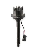Holley EFI Dual-Sync Distributors 565-200BK Distributors, EFI, Dual-Sync, Hall Effect, Computer-controlled Advance, Male/HEI, Black Cap, Iron Gear, Black Housing, Chevy, 4.3-7.4L, Each thumbnail 2