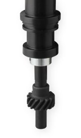 Holley EFI Dual-Sync Distributors 565-201BK Distributors, EFI, Dual-Sync, Hall Effect, Computer-controlled Advance, Male/HEI, Black Cap, Steel Gear, Black Housing, Ford, 5.8L, Each thumbnail 1