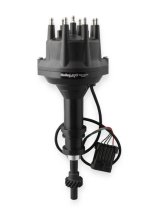 Holley EFI Dual-Sync Distributors 565-201BK Distributors, EFI, Dual-Sync, Hall Effect, Computer-controlled Advance, Male/HEI, Black Cap, Steel Gear, Black Housing, Ford, 5.8L, Each thumbnail 2
