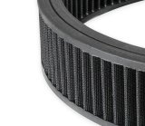 Holley Air Cleaner Assemblies 120-102B Cleaners, 14 in. Diameter, 3 in. Height, Steel, Black, Cotton Gauze Filter, Each thumbnail 1