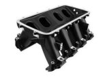 Holley LS Modular Hi-Ram EFI Intake Systems 300-229BK Manifolds, Modular, Hi-Ram, EFI, Base Only, Multi-port, Idle-8,000 RPM Range, Standard Deck, Aluminum, Black Finish, Chevy, 7.0L Each thumbnail 3