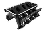 Holley LS Modular Hi-Ram EFI Intake Systems 300-229BK Manifolds, Modular, Hi-Ram, EFI, Base Only, Multi-port, Idle-8,000 RPM Range, Standard Deck, Aluminum, Black Finish, Chevy, 7.0L Each thumbnail 4