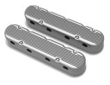 Holley Aluminum LS Valve Covers 241-180 Covers, LS, Center and Perimeter Bolt, Tall, Finned, Cast Aluminum, Natural Finish, Two-Piece, Chevy, LS, 4.8-7.0L, Pair thumbnail 7