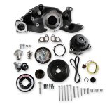 Holley Mid-Mount Complete Accessory Systems 20-182BK Drive Systems, LS Mid-mount, Serpentine, Alternator, Water Pump, Clockwise, Tensioner, SFI Damper, Black Finish, Chevy, 4.8-7.0L, Kit thumbnail 2