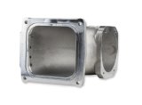 Holley Throttle Body Intake Elbows 300-248 Elbow, 105mm Bore Size, Aluminum, Natural, 4500 to GM LS Body, Each thumbnail 3