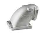 Holley Throttle Body Intake Elbows 300-248 Elbow, 105mm Bore Size, Aluminum, Natural, 4500 to GM LS Body, Each thumbnail 4