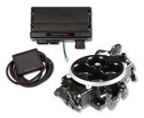 Holley Terminator X Stealth 4500 EFI Fuel Injection Systems 550-1071 Systems, X, EFI, Eight Injector, Throttle Body, Speed Density, Aluminum, Black, Tunable, Kit thumbnail 3
