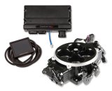 Holley Terminator X Stealth 4500 EFI Fuel Injection Systems 550-1071 Systems, X, EFI, Eight Injector, Throttle Body, Speed Density, Aluminum, Black, Tunable, Kit thumbnail 4