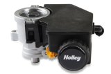 Holley Power Steering Pumps 97-382 Pumps, Hemi Swap, Kit, Low Pressure, Aluminum, Black, with Car Accessory Drive, Chrysler, Dodge, Jeep, 5.7-6.4L, Kit thumbnail 2