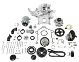 Holley Mid-Mount Complete Accessory Systems 20-292 Drive Systems, Mid-Mount, Gen III, Hemi, Non-VVT, Serpentine, 6-groove, Alternator, Power Steering, AC, Water Pump, Belts, Natural, Kit thumbnail 1