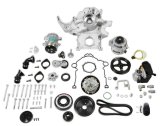 Holley Mid-Mount Complete Accessory Systems 20-292 Drive Systems, Mid-Mount, Gen III, Hemi, Non-VVT, Serpentine, 6-groove, Alternator, Power Steering, AC, Water Pump, Belts, Natural, Kit thumbnail 2