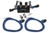 Holley Boost Control Solenoids 557-201 Controllers, EFI, Dual Solenoid Valve, Billet Aluminum, 3 Port Manifold, 1/4 in. NPT, Push-lock Fittings, Two Trminated Connectors, Each thumbnail 6