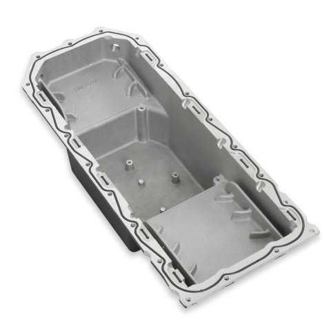 Holley Gen III Hemi Retrofit Oil Pans 302-60BK Pans, Engine Swap, Aluminum, Black, 6.0 Quart Capacity, 4.06 in. Stroke Clearance, Dodge, Chrysler, Plymouth, Mopar Hemi, Kit thumbnail 1