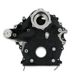 Holley Ford 7.3L Godzilla Timing Covers 97-417 Covers, Replacement, Cast Aluminum, 1-piece, Black Powdercoat, for Oil pump and Oil Pan Only, Ford, 7.3L, Godzilla, Each thumbnail 2