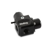 Holley EFI Fuel Pulse Dampers 12-1001 System Dampers, Billet Aluminum, Black Anodized, 40-100 psi, -6 AN Female Threads Inlet/Outlet, Each thumbnail 6