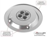 Holley Air Cleaner Assemblies 120-540 Assembly, Sniper, 14 in. Diameter, Round, Dropped, Steel, Chrome Finish, Embossed Logo, 4 in. Filter, Paper Element, Each thumbnail 3
