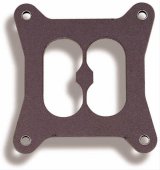 Holley Carburetor Base Plate Gaskets 108-18 Gaskets, Plate, Mounting, 4-Barrel, Square Bore, Divided Center, 0.313 in. Thick, Paper Material, for Models 4010, 4150, 4160, Each thumbnail 1