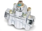 Holley Fuel Pressure Regulators 12-804 Regulators, Low Pressure, 1-4.psi, No Return, Inline, 3/8 in. NPT Ports, Female Thread, Aluminum, Chrome Plated, with Bracket, Each thumbnail 7