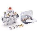 Holley Fuel Pressure Regulators 12-804 Regulators, Low Pressure, 1-4.psi, No Return, Inline, 3/8 in. NPT Ports, Female Thread, Aluminum, Chrome Plated, with Bracket, Each thumbnail 8