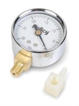 Holley Analog Vacuum Gauges 26-501 Gauge, Vacuum, 0-30 in. Hg, 2 1/16 in. Diameter, Analog, Full Sweep, for Mechanical Sending Unit, White Face, Each thumbnail 1