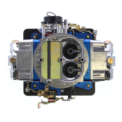 Holley Ultra Double Pumper Carburetors 0-76750BL Carburetors, Pumper, 750 cfm, 4-barrel, Square Bore, Electric Choke, Mechanical Secondaries, Dual Inlet, Blue and Polished Finish, Each thumbnail 1
