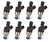 Holley Fuel Injectors 522-308 Injectors, 30 lbs/hr., Tri-cone Spray, Bosch Plug, EV1 Body, 12V Saturated Circuit, 2.85 in. Seat Height, High Impedance, 8-pieces, Set thumbnail 4