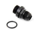 Holley Fuel Bowl Fittings 26-143-1 Fitting, Straight, Male -8 AN to Straight Cut Male -8 AN O-Ring, Aluminum, Black Anodized, Each thumbnail 3