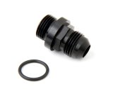 Holley Fuel Bowl Fittings 26-143-1 Fitting, Straight, Male -8 AN to Straight Cut Male -8 AN O-Ring, Aluminum, Black Anodized, Each thumbnail 4