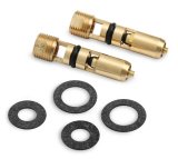 Holley Needle and Seat Assemblies 6-522 Carburetor Seats, Viton® Inlet Needle, Adjustable, Center Hung Float Style, 0.130 in. Seat, Gasket Included, Pair thumbnail 1