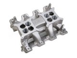 Holley LS 2x4 Dual Plane Fuel Injected Intake Manifolds 300-134 Manifolds, EFI, Plane, Rectangular Port Head, Multi-port, 1,500-7,000 RPM Range, Aluminum, Satin Finish, Chevy, 6.0L, 6.2L, Each thumbnail 3