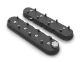 Holley Aluminum LS Valve Covers 241-112 Covers, LS, Centerbolt, Tall, Plain, Cast Aluminum, Black Powdercoat, Textured, Chevy, LS, 4.8-7.0L, Pair thumbnail 4