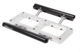 Holley Supercharger Injector Spacers with EFI Rails 17-92 Throttle Body Spacers, 6-71/8-71 Supercharger, Billet Aluminum, Clear Anodized, Fuel Rails, Each thumbnail 1