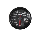 Holley Analog Standalone Gauges 26-605 Gauge, Standalone, Transmission Temp, 60-260 Degrees F, 2 1/16 in. Diameter, Analog, Full Sweep, Illuminated, with Electrical SU, Black Face, Kit thumbnail 1