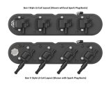 Holley Aluminum LS Valve Covers 241-182 Covers, LS, Center and Perimeter Bolt, Tall, Finned, Cast Aluminum, Black Satin, Two-Piece, Chevy, LS, 4.8-7.0L, Pair thumbnail 3