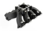 Holley EFI LS Single Plane Split-Design Race Intake Manifolds 300-290BK Manifolds, Fuel Injected, Race, Black Ceramic, Natural, Chevrolet, GM Engines, LS3, L92 Cylinder Heads, Each thumbnail 1