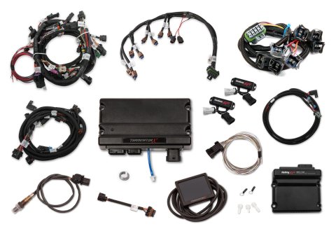 Holley Terminator X Engine Management Systems 550-1214 Systems, X, Up to 8-EV1 Injectors, 8-Coils, Analog Input, O2 Sensor, Plug-and-Play, 3.5 in. Controller, Ford, 5.0L, Kit
