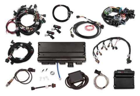 Holley Terminator X MAX Engine Management Systems 550-1412 Systems, MAX, 8-EV1 Injectors, 8-Coils, O2 Sensor, Drive-by-Wire, Plug-and-Play, Ford, 5.0L, Kit