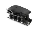 Holley SBF Hi-Ram EFI Intake Manifolds with Side-Mount Tops 300-308BK Manifolds, High-Ram, Intake, Top, Multi-port, 1,500-7,000 RPM Range, 105mm Bore, Aluminum, Black, Ford, 5.0L, Windsor, Each thumbnail 1