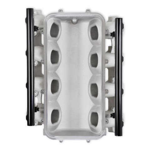 Holley EFI LT1 Gen V Lo-Ram Intake Manifolds 300-711 Manifolds, EFI, LT1, V, Lo-Ram, Base Only, Multi-Port Injection, Standard Deck, Aluminum, Satin, Chevy, V, 5.3L, 6.2L, Each